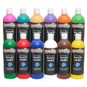 Paraben Free Prism Acrylic Paint Set 12 Colors by Colorations