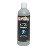 Paraben Free Acrylic Paint 16 oz Grey by Colorations