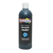 Paraben Free Acrylic Paint 16 oz Black by Colorations