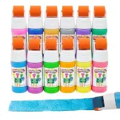 Paraben Free Simply Washable Tempera Paint Roller Set 12 Colors by Colorations