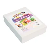 9 x 12 Off White Lightweight Recycled Construction Paper 500 Sheets with Bonus Mindfulness Stencils Set of 6 by Colorations
