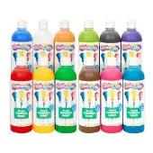 Paraben Free Simply Tempera Paint 16 oz Set of 12 by Colorations