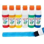 Paraben Free Simply Washable Tempera Paint Roller Set 6 Colors by Colorations