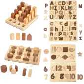 Natural Puzzles Set of 6 by Excellerations