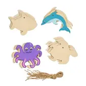 Decorate Your Own Wooden Sea Life Ornaments by Colorations
