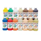 Colors Like Me Simply Washable Tempera 8 oz Set of 14 by Colorations