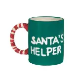 Santas Helper Mugs Craft Kit Includes Paint and Glitter by Colorations