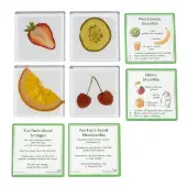 Speci Fun 4 Fruit Tile Specimens and Cards by Excellerations