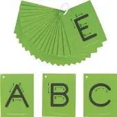 E Zread Sandpaper Tactile Letters Uppercase 26 cards by Really Good Stuff LLC