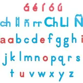 Spanish E Zread Color Coded Plastic Magnetic Letters 92 letters by Really Good Stuff LLC