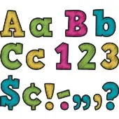 Chalkboard Brights Bold Block 4 Letters 230 pieces by Really Good Stuff LLC