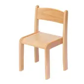 Beech Stacking Chair 10 H Pack of 4 by Millhouse