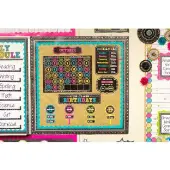 Chalkboard Brights Calendar Bulletin Board Display 84 piece set by Really Good Stuff LLC