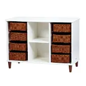 Shallow Basket Tray Storage with 8 Baskets by Millhouse