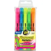 Fluorescent Gel Highlighters 5 highlighters by Really Good Stuff LLC