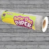 Better Than Paper Bulletin Board Roll Gray Wood 1 Roll by Teacher Created Resources