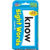 Sight Words Level B Pocket Flash Cards 56 cards by TREND enterprises Inc
