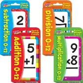 Math Facts Combo Set Pocket Flash Cards by TREND enterprises Inc