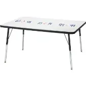 Berries Rectangle Dry Erase Table 48 By 30 1 table by Jonti Craft