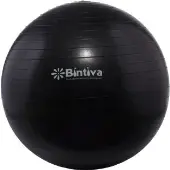 Bintiva Anti Burst Fitness Exercise Stability Yoga Ball 75 CM 1 yoga ball Color Black by Really Good Stuff LLC