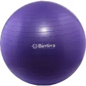 Bintiva Anti Burst Fitness Exercise Stability Yoga Ball 75 CM 1 yoga ball Color Purple by Really Good Stuff LLC