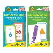 Bilingual Math Flash Cards Numbers 1 100 & Colors Shapes & More Tarjetas Ilustrativas Numeros 1 100 y Colores Figuras y Mas by Really Good Stuff LLC