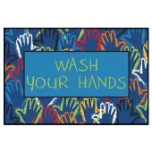 Wash Your Hands Mat 4 x 6 by Really Good Stuff LLC