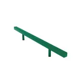 Outdoor Straight Balance Beam Green by NVB Playgrounds