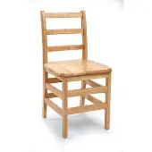 18 Assembled KYDZ Ladderback Chairs Set of 2 by Jonti Craft