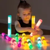 Light Up Glow Cylinders Set of 12 by TTS