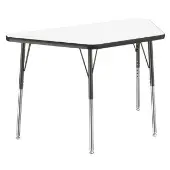 24 x 48 Trapezoid Dry Erase Activity Table with Adjustable Legs by Factory Direct Partners