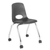 18 Mobile Chair w Casters Color Black by Factory Direct Partners