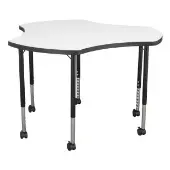 46 Cog Collaborative Dry Erase Adjustable Activity Table with Mobile Legs by Really Good Stuff LLC