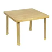 Angeles Natural Wood Collection 30 Square Table 22 H by Children s Factory