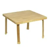 Angeles Natural Wood Collection 30 Square Table 20 H by Children s Factory