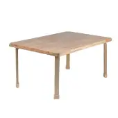 Angeles Natural Wood Collection Rectangular Table 22 H by Children s Factory