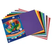 Sulphite Construction Paper 12 x 18 50 Sheets Color Assorted Colors by Tru Ray
