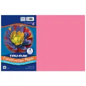 Sulphite Construction Paper 12 x 18 50 Sheets Color Pink Neon by Tru Ray