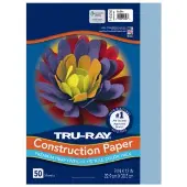 Pink Sulphite Paper 9 x 12 50 Sheets Color Light Blue by Tru Ray