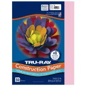 Pink Sulphite Paper 9 x 12 50 Sheets Color Pink by Tru Ray