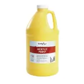 Acrylic Paint 1 2 Gallon Color Yellow by Handy Art