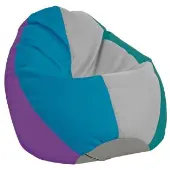 Soft Scape Dew Drop Bean Bag Contemporary Purple by Factory Direct Partners