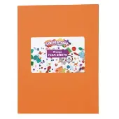 Blue Foam Sheets 10 Pack Color Orange by Colorations