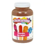 Washable Gel Paint 16 oz Color Brown by Colorations