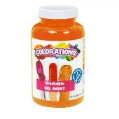 Washable Gel Paint 16 oz Color Orange by Colorations