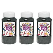 Extra Safe Plastic Glitter 3 lbs Color Black by Colorations
