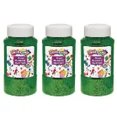 Extra Safe Plastic Glitter 3 lbs Color Green by Colorations