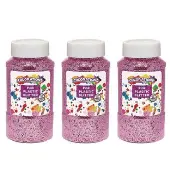 Extra Safe Plastic Glitter 3 lbs Color Pink by Colorations
