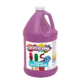 Paraben Free Washable Glitter Paint Gallon Color Purple by Colorations