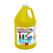 Paraben Free Washable Glitter Paint Gallon Color Yellow by Colorations